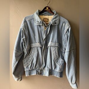 Midwest Traders Vintage Denim Bomber ~ Size M